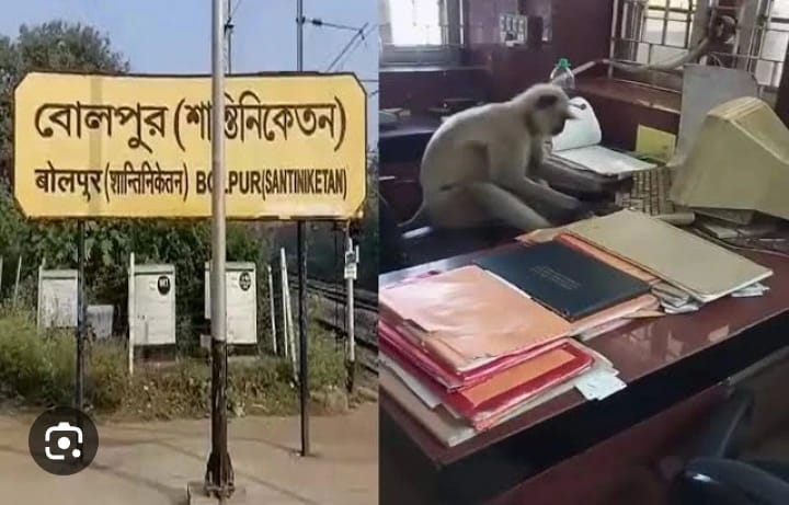 Bolpur station বোলপুর শান্তিনিকেতন স্টেশনে চোখ পড়তেই হতভম্ব সকলে